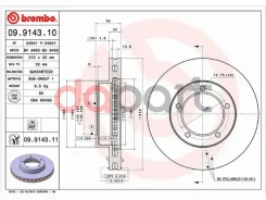���� ��������� (�������) Toyota Land Cruiser (J100) 98-07 / Lexus LX 98-07 / Toyota Land Cruiser Cyg Brembo 09.9143.11, �������� 9914311 ����