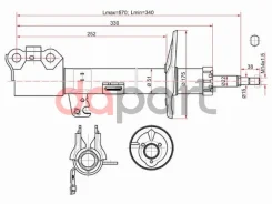 ������ �������� Toyota Caldina 02-07 LH SAT ST-48520-80051, ����� ST4852080051 ����