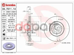���� ��������� (�������) Audi A3 96-03 / Skoda Octavia 96-13 / Rapid 12- / Volkswagen Golf 97-06 / P Brembo 09.7011.11, �������� 9701111 ����