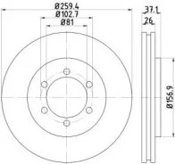 ���� ��������� ����� Nissan Urvan Bus E24 2.5 D 05.1989 - 10.1996 Nisshinbo ND2020 ND2020 ����