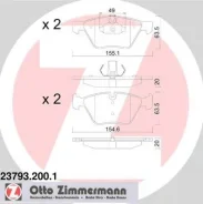 ������� ��������� �������� �������� BMW 1-����� E82/E88 (2007-2013) [178Zimmermann237932001] 237932001 ����