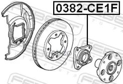 ��������� �������� ������� Honda Accord IV/V 90-98 [178Febest0382CE1F] 0382CE1F ����