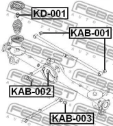 ����������� ������� ����. ������ ������. KIA Sportage (1994-2004) [178Febestkab002] KAB002 ����