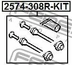 ������������ �������� (��������) Renault Scenic II 2003-2009 8 mm [178Febest2574308RKIT] 2574308RKIT ����