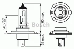 ����� H4 12V-60/55W Bosch - +60% Narva - +50% P43t [178Bosch1987302049] 1987302049 ����