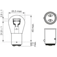 ����� ��������� 2-���� 12V 21/4W 18644-21058L (����. ������ ) 12594CP ����