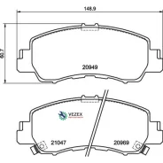 ������� ��������� �������� ������. Mitsubishi Eclipse Cross (GK_) 10/17- / Mitsubishi (GAC) Eclipse Brembo P54061 P54061 ����