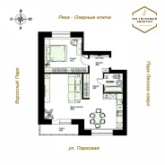 2-���������, ����� �������� 1/1. ����������, 59,5���.��., 1/4 ���� ����� � IV ��. 2026 ����