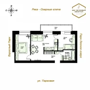 2-���������, ����� �������� 1/1. ����������, 52,1���.��., 1/4 ���� ����� � IV ��. 2026 ����