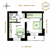 1-���������, ����� �������� 1/3. ����������, 38,1���.��., 2/4 ���� ����� � IV ��. 2026 ����