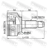 ���� �������� 29x52x26 | ����/��� | Febest 0310GP5H 0310GP5H ����