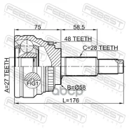 ���� �������� 27x58x28 | ����/��� | Febest 1510T1DA48 1510T1DA48 ����