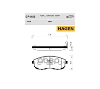 ������� ���������, �������� Hagen Sangsin Brake GP1183 GP1183 ����