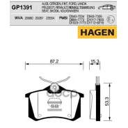������� ���������, ������ Hagen Sangsin Brake GP1391 GP1391 ����