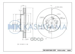 ���� ���������, �������� DF4028 (282x22,6) 5 ��� Kashiyama G5030 G5030 ����