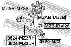 ����� ������� ��������� ������� ������ | ����� ����/��� | Febest 0520MZ3 0520MZ3 ����
