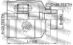 ���� ���������� 23x42x26 | ����� ���� | Febest 1211Tucjmrh 1211TUCJMRH ����