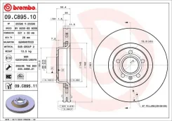 ���� ��������� �������� 09. C895.11 Brembo 09C89511 09C89511 ����