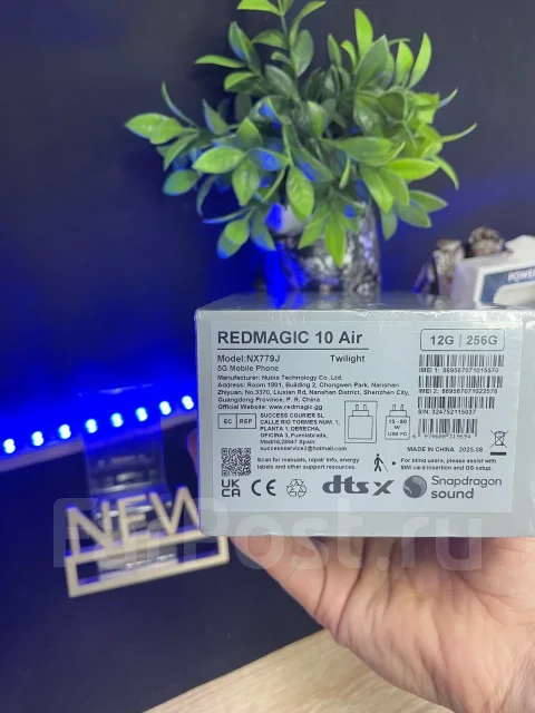 RedMagic 10 Air. �����, 256 ��, ������, 3G, 4G LTE, 5G, Dual-SIM ����