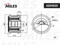 ����� ���������� ���� ���������� Audi A4/A5/VW 1.8i-2.0i 07 AG04020 Miles AG04020 AG04020 ����