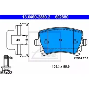 ������� �������� �. VW Golf/Passat 1.4/1.6/1.9TDi/2.0TDi 03 ATE 13046028802 13.0460-2880.2 GDB1622=1031 00 ! ATE 13046028802 13046028802 ����
