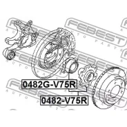 ���������� ������� ������! Mitsubishi Pajero III 01 Febest 0482GV75R �-�� Febest 0482GV75R 0482GV75R ����