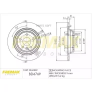 ���� ��������� ������! Ford Mondeo/S-Max 1.8/2.0TDCi/2.0-2.5 06 Fremax BD6769 Fremax BD6769 BD6769 ����