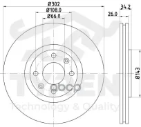 ���� ���������, �������� (Citroen C4 II 11, Peugeot 308 08, 408 12) Tyren ���. TYR1017171 TYR1017171 ����