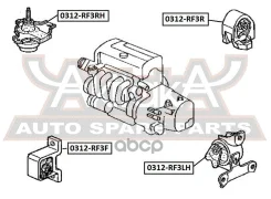 ������� ��������� �������� Honda STEP WGN RF3-RF8 2001-2005 50840-S7S-980 ASVA ���. 0312-RF3F 0312RF3F ����