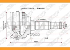 ���� (�������/ �����) Daewoo Lanos 97-08 / Nexia 94-16 / Espero 93-99 / Nubira 99-03 [DW05A47], �������� DW05A47 ����