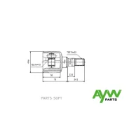 ���� ���������� Daewoo Tico 95-00/Matiz 0.8 00 Aywiparts AW1520030 Aywiparts AW1520030 AW1520030 ����
