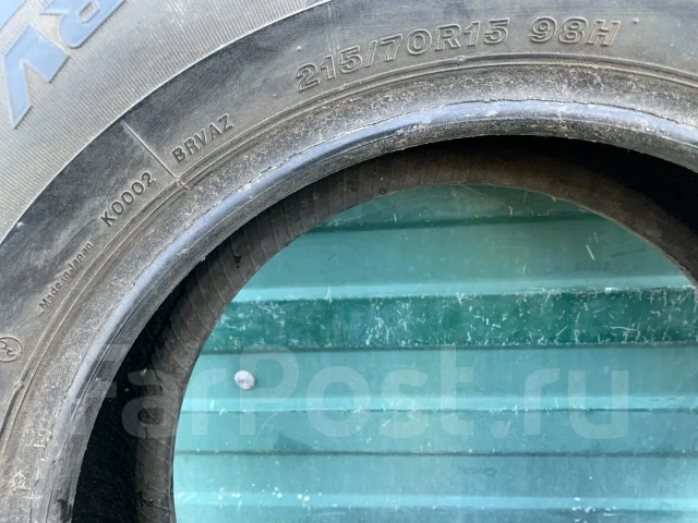 Bridgestone B-RV AQ. ������, 2007 ���, �/�, ����� 10 % ����