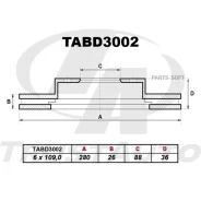 ��������� ���� (TA); TABD3002 (FR) Bighorn UBS25/69 (91-) - (With ABS) Trustauto TABD3002, ������ �������� TABD3002 ����