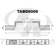 ��������� ���� (TA); TABD6006 (FR) Terrano R50 (98-)/Terrano Regulus JLR/JLUR/JTR/LR/LUR/R/TR50 (95-)/Infiniti QX4 JR50 (01-)/Pathfinder JPN R50 (03-...