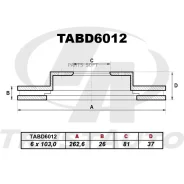 ��������� ���� (TA); TABD6012 (FR) Atlas/Condor F23 2WD (93-) Trustauto TABD6012, ������ �������� TABD6012 ����