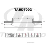 ��������� ���� (TA); TABD7002 (FR) Impreza GD/GF/GG G11 (92-07-)/Legacy BC/BD/BG/BH/BE/BH (89-03) Trustauto TABD7002, ������ �������� TABD7002 ����