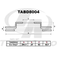 ��������� ���� (TA); TABD8004 (FR) Grand Vitara TD54W/TA74W/TD94W (06-) Trustauto TABD8004, ������ �������� TABD8004 ����