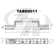 ��������� ���� (TA); TABD9011 (FR) LAND Cruiser UZJ200, VDJ200 (07-12)/Lexus 570 URJ201 (07-) Trustauto TABD9011, ������ �������� TABD9011 ����
