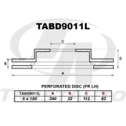 ��������� ���� (TA); TABD9011L (FR LH) LAND Cruiser UZJ200, VDJ200 (07-12)/Lexus 570 URJ201 (07-) Trustauto TABD9011L, �����/������ �������� TABD9011L...