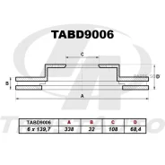 ��������� ���� (TA); TABD9006 (FR) LAND Cruiser Prado GRJ/KDJ/LJ/TRJ150/155 (09-)/4-Runner GRN280/285, TRN/285 (09-)/Lexus GX460 URJ150 (09-) Trustaut...
