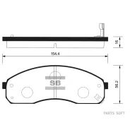 ������� ��������� �������� Kia Carnival 2.5/3.5/2.9CRDi/Sedona 2.5/2.9HPDi 00 SP1116 Sangsin Brake SP1116 SP1116 ����