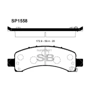 ������� ��������� �������� Chevrolet Tahoe 95/Suburban 00/Avalanche 02 SP1558 Sangsin Brake SP1558 SP1558 ����