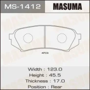 ������� �������� Masuma AN-499/MS-1412/04466-60030/044�66-60070/04466-60110/04466-YZZ�C4/AY060-TY025 AN499 ����