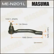���������� ������� Masuma X-Trail, Qashqai/ T31, J10E LH 48647-JD01A, D8640-JG00A, D8640-JY00A, D8F40-JG00A, ����� CEN133 ����