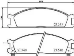 ������� �������� G-brake AN-212WK/GP-01063/NP2008/D106M-N2886/D1060-57G90/41060-2S791/41060-V7092/41060-V7085/AY040-NS837/AY040NS831/D1060V7091/410603...