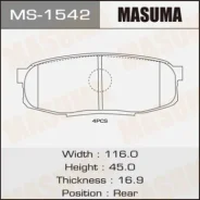 ������� �������� Masuma AN-756/MS-1542/04466-60160/044�66-60120/AN-756K AN756 ����