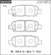 ������� �������� Advics AN-654/MS-2466/44060-8H385/440�60-AL585/44060-AL586/44060-AM4�85/44060-CB10J/44060-EG085/558�00-77K00/55800-77K01/55810-50Z�01...