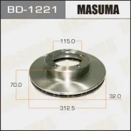 ���� ��������� Masuma ����� Toyota LAND Cruiser 100 98-05/Lexus LX470 98-05 ST-43512-60170/43512-60130, 43512-60170, 43512-60171/GR20289/GR-20289 BD12...