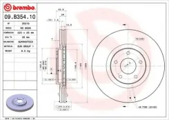 ���� ��������� �������� ��� Nissan Qashqai+2, Juke/Renault Koleos(���� ��������� ��������) 09B35410 Brembo 09B35410 ����