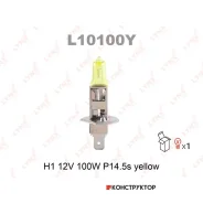 ����� H1 12V 100W P14,5s Yellow Lynxauto L10100Y L10100Y ����
